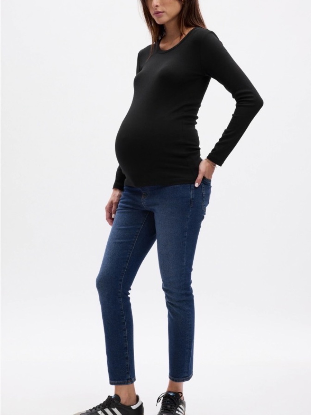 GAP Straight Leg Dark Blue Maternity Jeans